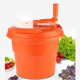Salade Spinner - Groente Droger - Groenten Drogen - Handsfree Bediening - 10L - Wit — thumbnail 1