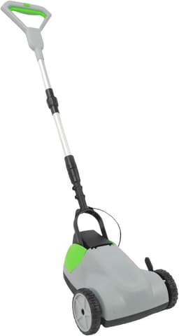 Elektrische Grasmaaier - Snoerloze Grasmaaier Pushmaaier - Gazon Onderhoud - 3 Maaihoogtes - 21 cm Snijdiameter - Grijs — thumbnail 1