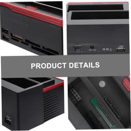 Externe Harde Schijf Basis - Dubbele Docking Station - Data Opslag - Twee Schijven Tegelijk - Tot 6TB - Zwart — thumbnail 3