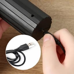 Elektrische Rasp - Keuken Rasp - Groenten Snijden - Draadloos Automatisch - 24.5 cm - Zwart — thumbnail 2