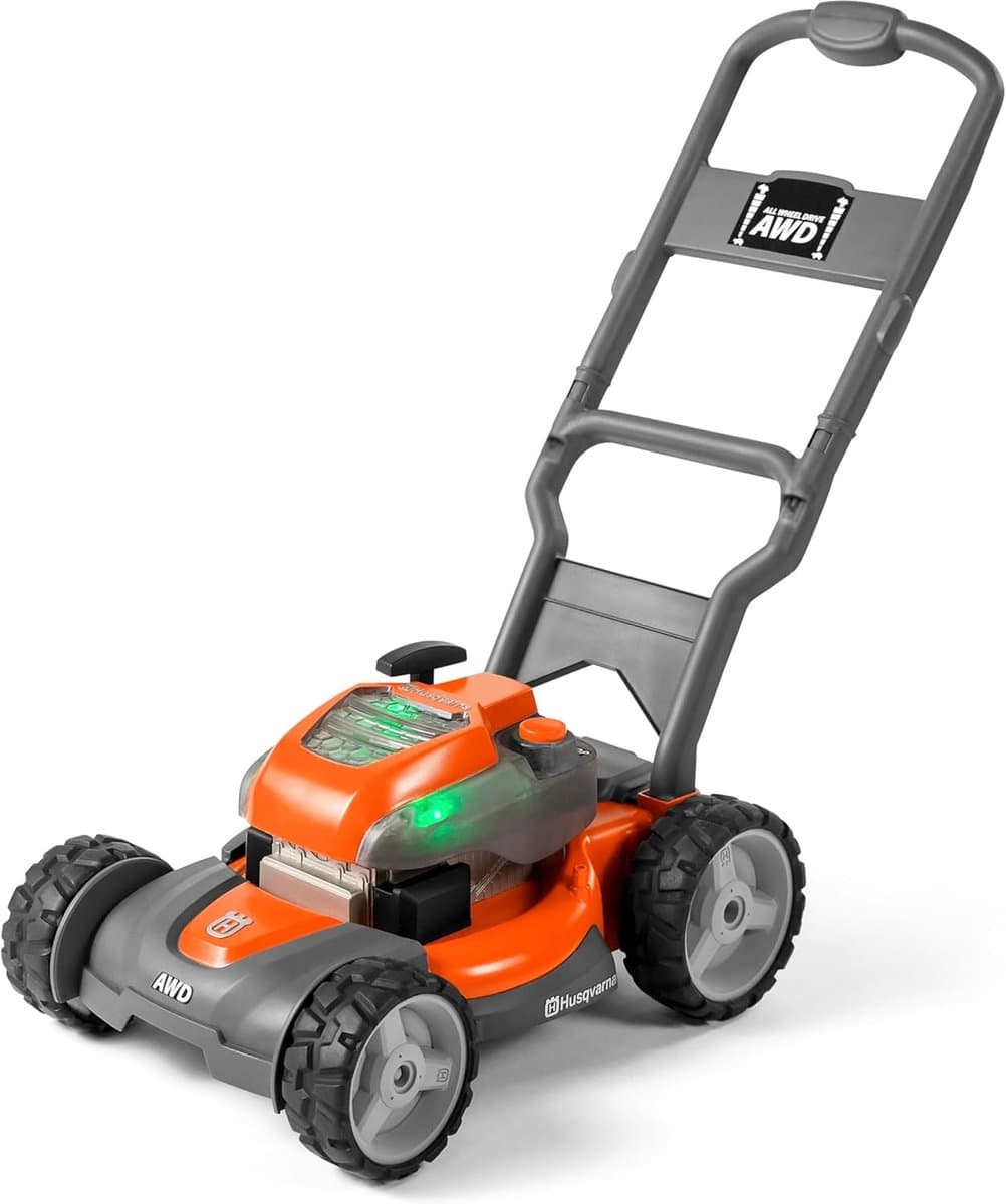 Husqvarna speelgoedgrasmaaier voor kinderen met aan/uitknop. — afbeelding 1