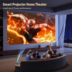 Mini Projector - Draagbaar - Wifi 6 en Bluetooth 5.4 - Trapeziumcorrectie - Voor Thuisbioscoop en Buiten — thumbnail 5