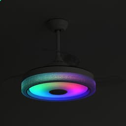 Merdoo plafondventilator met LED verlichting - Ø 107 cm - wit - afstandsbediening - DC motor - 6 snelheden — thumbnail 2