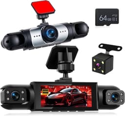 360° Dashcam - 1080P - 4-camera systeem - Nachtzicht en bewegingsdetectie - Voor Auto's — thumbnail 1