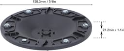 SnelShoppen - Robotic Grasmaaier Schijf met 6 Openingen M4 Draad Nylon Grasmaaier Schijf 27.2 Mm Dikte Voor Vervangen van Oude of Beschadigde Draaitaf — thumbnail 5