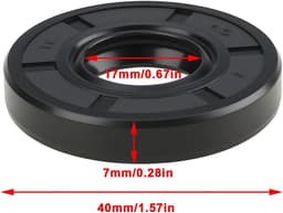 SnelShoppen - 4 stuks Grasmaaier Lip Seal 17x40x7mm Vervangingsonderdelen voor MTD, Cub Cadet, Troy-Bilt, Bolens - Ideaal voor Tuinonderhoud — thumbnail 3