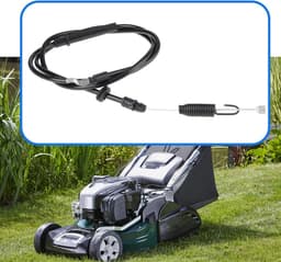 SnelShoppen - Koppelingskabel Grasmaaier 381030104/0, Compatibel met ATCO Quattro 19S, Quattro 19SE, 4in1, 1570 mm, Tuinonderdeel, Grasmaaieronderdeel — thumbnail 5