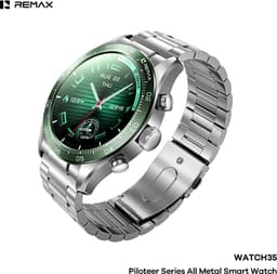 Remax WATCH35 Piloteer - Smartwatch - Volledig metalen behuizing - Groen — thumbnail 1