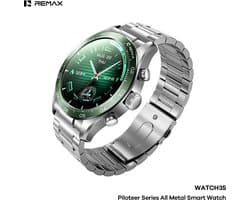 Remax WATCH35 Piloteer - Smartwatch - Volledig metalen behuizing - Groen