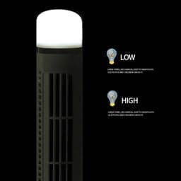 Bladloze Ventilator - Torenventilator Staand - Frisse Lucht - Stil 34dB Geluid - 90 Graden Swing - Zwart — thumbnail 2