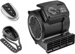 VALI® Ventilator - Industriële Grondventilator - Krachtige Luchtcirculator - Zwart - 33cm x 32cm x 27cm — thumbnail 1
