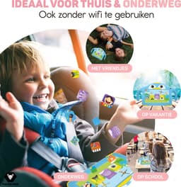 Vulpes Goods® Kids - Kindertablet - Tablet Kinderen - Ouder Control App - 100% Kids Proof - 3500 mAh - Android 10 Go - Incl. Ingebouwde Beschermhoes, Screenprotector & Oogbescherming - 32 GB - Met Touchscreen Pen- PRO versie — thumbnail 3