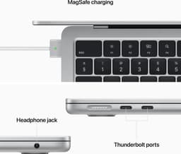 Apple MacBook Air (2022) MLXY3N/A - CTO - 13.6 inch - Apple M2 - 256 GB - Zilver — thumbnail 5
