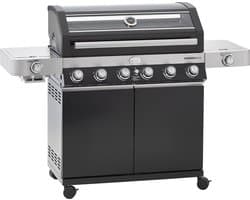 Rösle Barbecue - Barbecue Gas Videro G6-S Vario 30 mbar - Roestvast Staal - Zwart