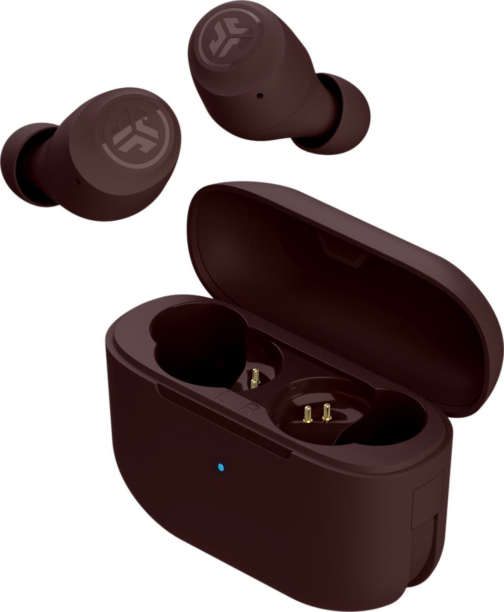 JLab Go POP Tones Draadloze Oordopjes - oortjes draadloos - 32 uur Speeltijd - EQ Geluidsinstellingen - Bluetooth 5.1 - Oplaadcase met ingebouwde Oplaadkabel – Pantone 4975 — afbeelding 1