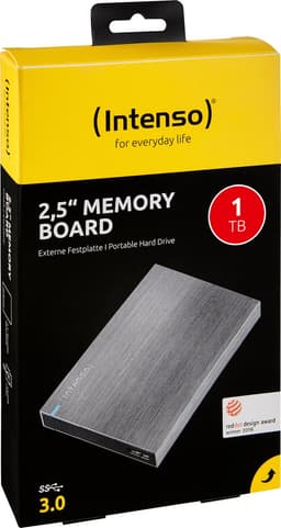 (Intenso) 2,5inch Memory Board 1 TB - Portable Externe HDD - 1TB - USB 3.0 Super Speed - aluminium — thumbnail 5