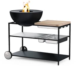Höfats - Fire Kitchen Buitenkeuken met Bowl 70 Vuurschaal - Staal - Zwart - — thumbnail 1
