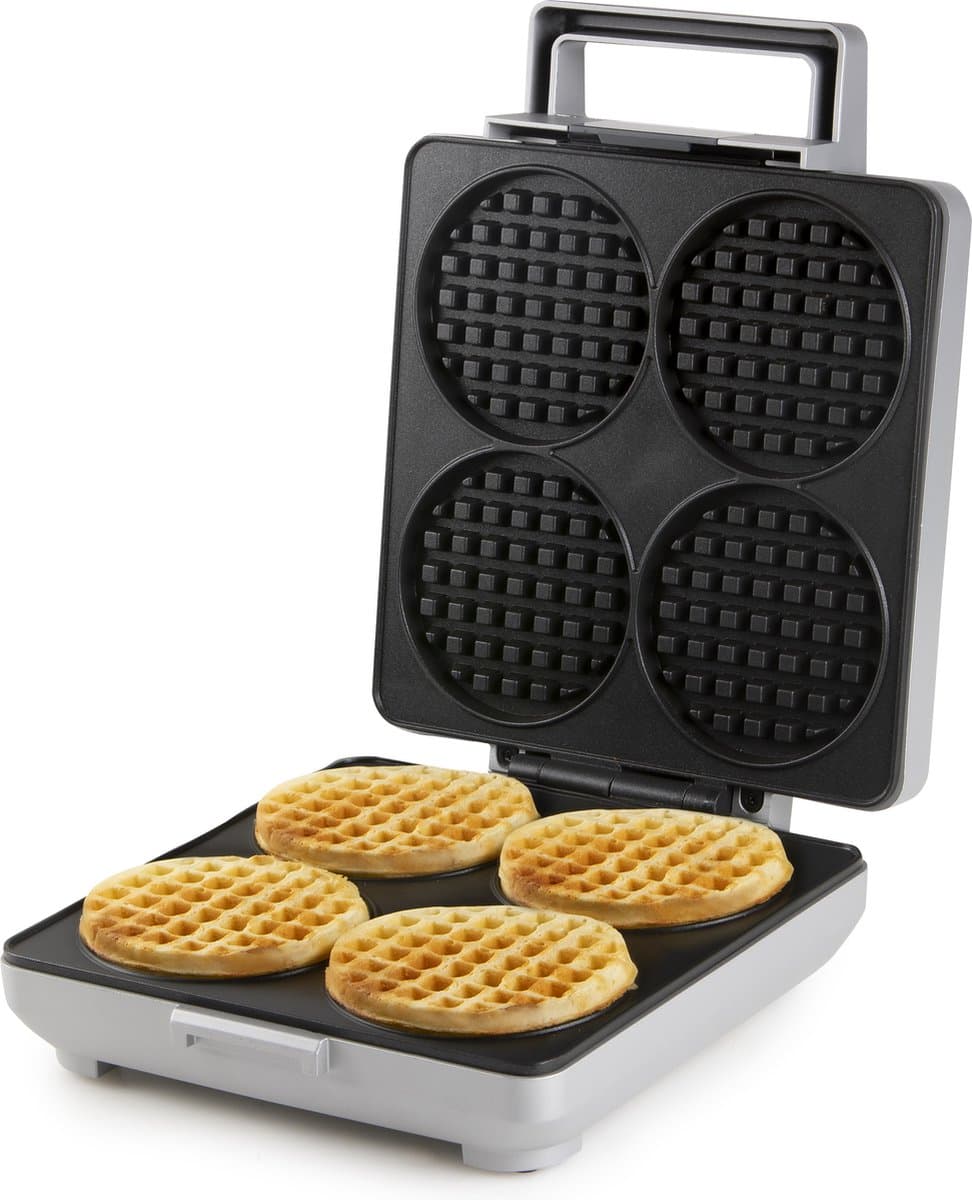 DOMO DO9251W Wafelijzer 'Wafflelicious' - voor 4 ronde wafels — afbeelding 1