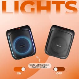 Denver Bluetooth Speaker Party Box - Discolichten - Partybox - Incl. Afstandsbediening - Microfoon Aansluiting - BPS165 — thumbnail 5