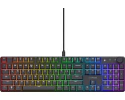 Trust GXT 866 Torix - Gaming Toetsenbord - Mechanisch met Lineaire Huano Switches - Full-size - RGB - Bedraad - QWERTY US - Zwart