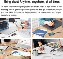 Harde schijf extern - Harde schijf - 1TB - Draagbaar - Externe harde schijf - Must have voor al uw extra foto's en bestanden! — thumbnail 3