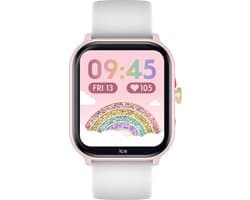 Ice Watch Ice Smart Junior 2.0 - Kindersmartwatch - Siliconen - Roze/Wit - Ø 38 mm