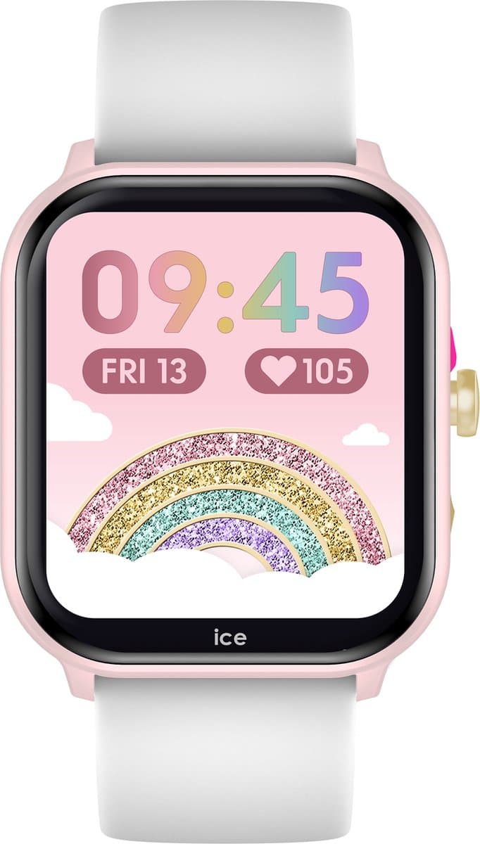 Ice Watch Ice Smart Junior 2.0 - Kindersmartwatch - Siliconen - Roze/Wit - Ø 38 mm — afbeelding 1