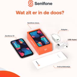 Senifone S1 Senioren Smartphone - Zwart - Voor Ouderen - 32GB - WhatsApp & SOS Functie — thumbnail 4