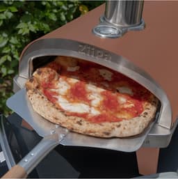 ZiiPa Pizza Oven Piana - Houtgestookt - Met Thermometer - Terracotta - Geschikt voor Ø 30 cm Pizza's - Roterende Pizzasteen voor Gelijkmatige Bakresultaten - Snel en Efficiënt — thumbnail 3