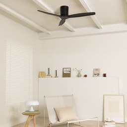 CREATE - Plafondventilator 40W silent Ø132 cm - Met Afstandsbediening - 6 Snelheden - Timer - Zomer/Winter functie - Zwart - WIND CALM — thumbnail 5