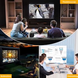 Draagbare Mini Video Projector - Smartphone Connectiviteit - HD Kwaliteit - Thuisbioscoop - Entertainment op Groot Scherm — thumbnail 4