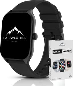 Fairweather Smartwatch Pro – Dames – HD – Stappenteller – Slaapmeter – hartslagmeter – Geschikt voor iOS en Android - Zwart — thumbnail 1