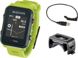 Sigma iD.TRI - Sporthorloge - Neon groen Basic — thumbnail 2