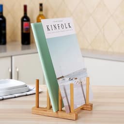 Massief hout schotel DRIP rack Plaathouder  maat: 14x12x10cm — thumbnail 1