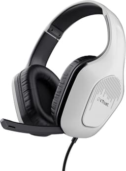 Trust GXT 415PS Zirox - Gaming Headset - voor PS5 - Bedraad - 50mm Drivers - Over-ear - Wit — thumbnail 1