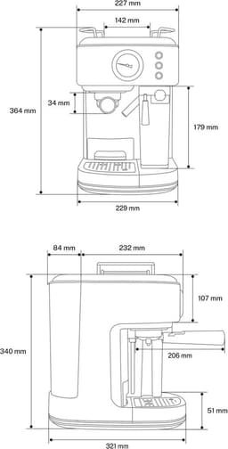 CREATE- THERA RETRO PRO - halfautomatische espressomachine - 20bar — thumbnail 4