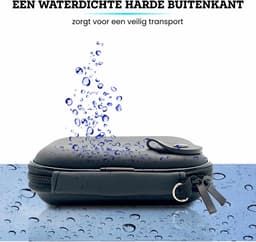 Somstyle Beschermhoes Geschikt Voor Canvio Basics Western Digital WD Elements My Passport, Seagate Portable, Backup Plus Slim 1TB, 2TB, 3TB & 4TB Draagbare SSD Externe Harde Schijf - Hardcase - Schokbestendig - Zwart — thumbnail 5