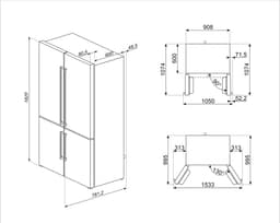 Smeg Koelvriescombi FQ60NDE |  | 8017709337674 — thumbnail 5