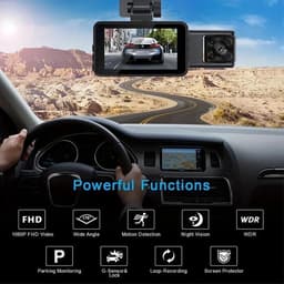 Lexium Dashcam voor auto - Dashcam - Dashcam voor auto voor en achter - Dashcam voor en achter - Dashcam voor en achter draadloos - Dual dashcam — thumbnail 4