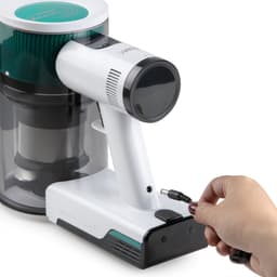 PRIMO PR510SV 3-in-1 Steelstofzuiger Draadloos - Stofzuiger zonder zak - Kruimelzuiger - Flexibele steel - Wit/Groen — thumbnail 2