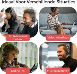 DynaBright Headset met Microfoon - Computer Headset - Koptelefoon met Microfoon - Headset - Laptop - Koptelefoon - 3.5mm - USB/USB-C — thumbnail 5