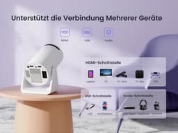 Equivera Mini Beamer - Draagbare Beamer - Beamer - Mini Beamer Projector - Projector - Mini Projector — thumbnail 2