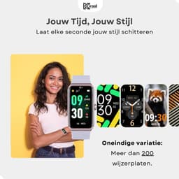Kiraal Venture Active - AMOLED Activity Tracker - Stappenteller - Hartslagmeter - Bloeddrukmeter - Smartwatch - Waterdicht - Heren - Dames - Nederlandse Handleiding - Lila Paars — thumbnail 2