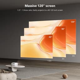 Equivera Mini Beamer - Draagbare Beamer - Beamer - Mini Beamer Projector - Projector - Mini Projector — thumbnail 3