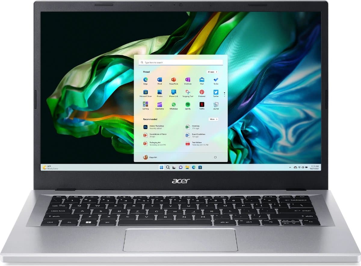 Acer Aspire 3 A314 - 14 inch FullHD laptop - Intel Core i3 - 8GB - 256GB - Windows 11 — afbeelding 1