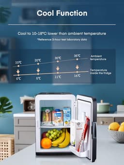 Lexium Minibar - Minibar koelkast - Mini koelkast - Mini bar - Koeler — thumbnail 3