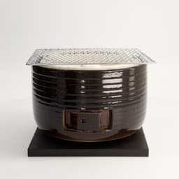Konro Grill - Diatomite - Rond - 21.5x15.5cm — thumbnail 1