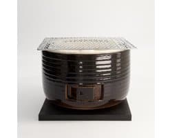Konro Grill - Diatomite - Rond - 21.5x15.5cm