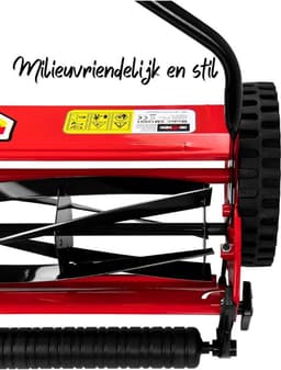Grasmaaier Handmatig – Grastrimmer Met 21 Liter Opvangbak – Handmaaier Met 5 Messen – Kooimesmaaier 35 Cm Breed — thumbnail 2
