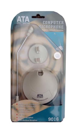 ATA Desktop Microphone, bureau microfoon, 30Hz - 16kHz, 2 meter, 3.5 mm jack, Wit — thumbnail 4